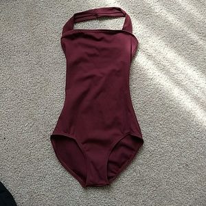 Burgundy Capezio Leotard Small